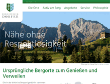 Tablet Screenshot of bergsteigerdoerfer.org